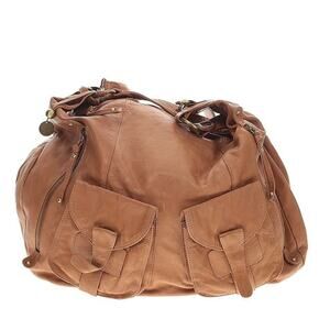 Waterlilly tan soft leather hobo bag/ backpack